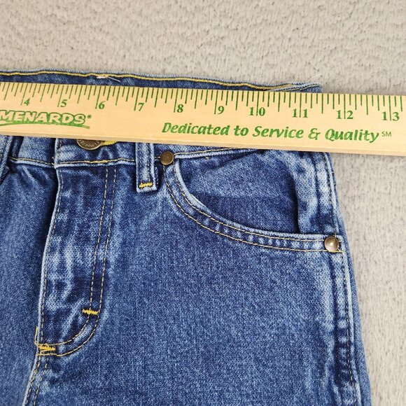 Wrangler Jeans Boys 9 Regular Blue Straight Leg Classic Denim Adjustable Waist - Picture 4 of 11